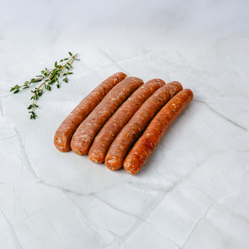 Kalfs Worstjes, ambachtelijk en sappig | halal vlees | Sardi Amsterdam